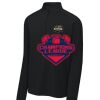 FW Bourbon - Sport Wick ® Stretch 1/4 Zip Pullover Thumbnail